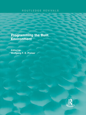 cover image of Programming the Built Environment (Routledge Revivals)